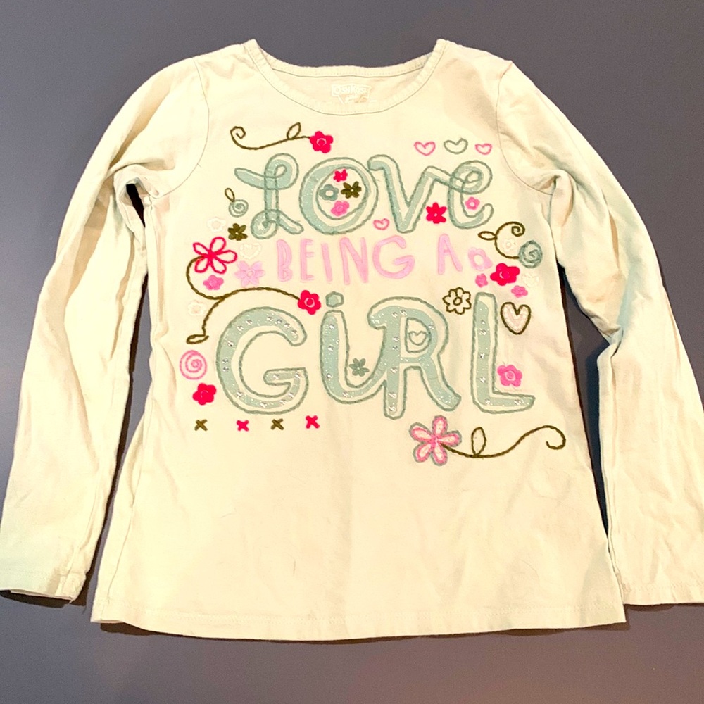 OshKosh Girl mint green long shirt